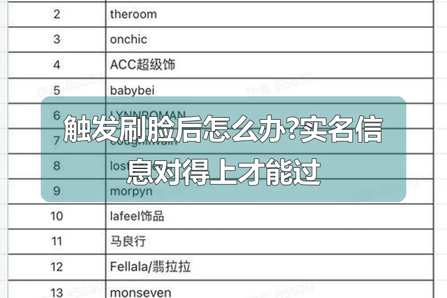 触发刷脸后怎么办?实名信息对得上才能过
